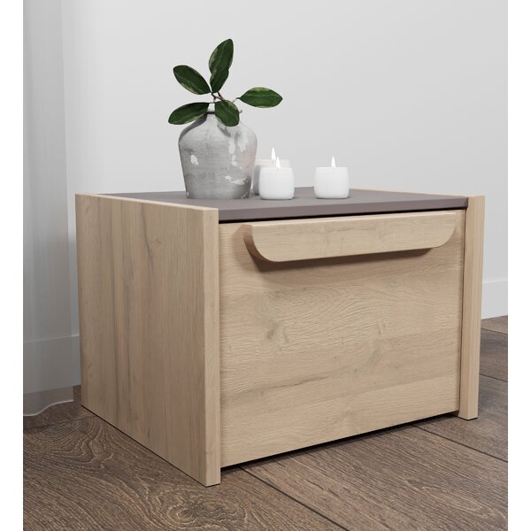 Ebern Designs Malakka 1 Drawer Bedside Table | Wayfair.co.uk